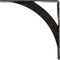 Ekena Millwork Legacy Steel Bracket, Antiqued Silver 2"W x 14"D x 14"H BKTM02X14X14LEASV - alternate 9
